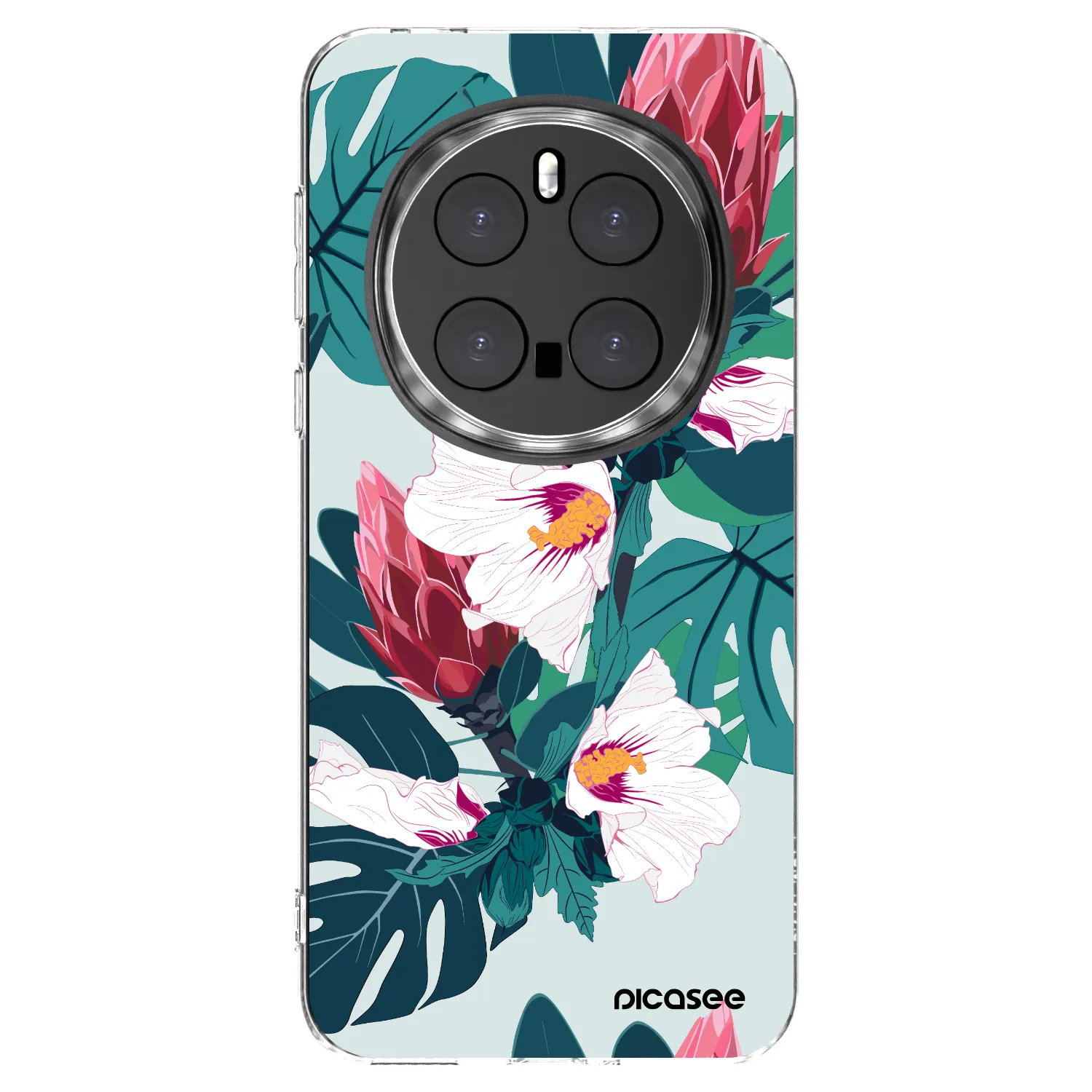 Picasee silikónový prehľadný obal pre Honor Magic7 Pro 5G - Rhododendron