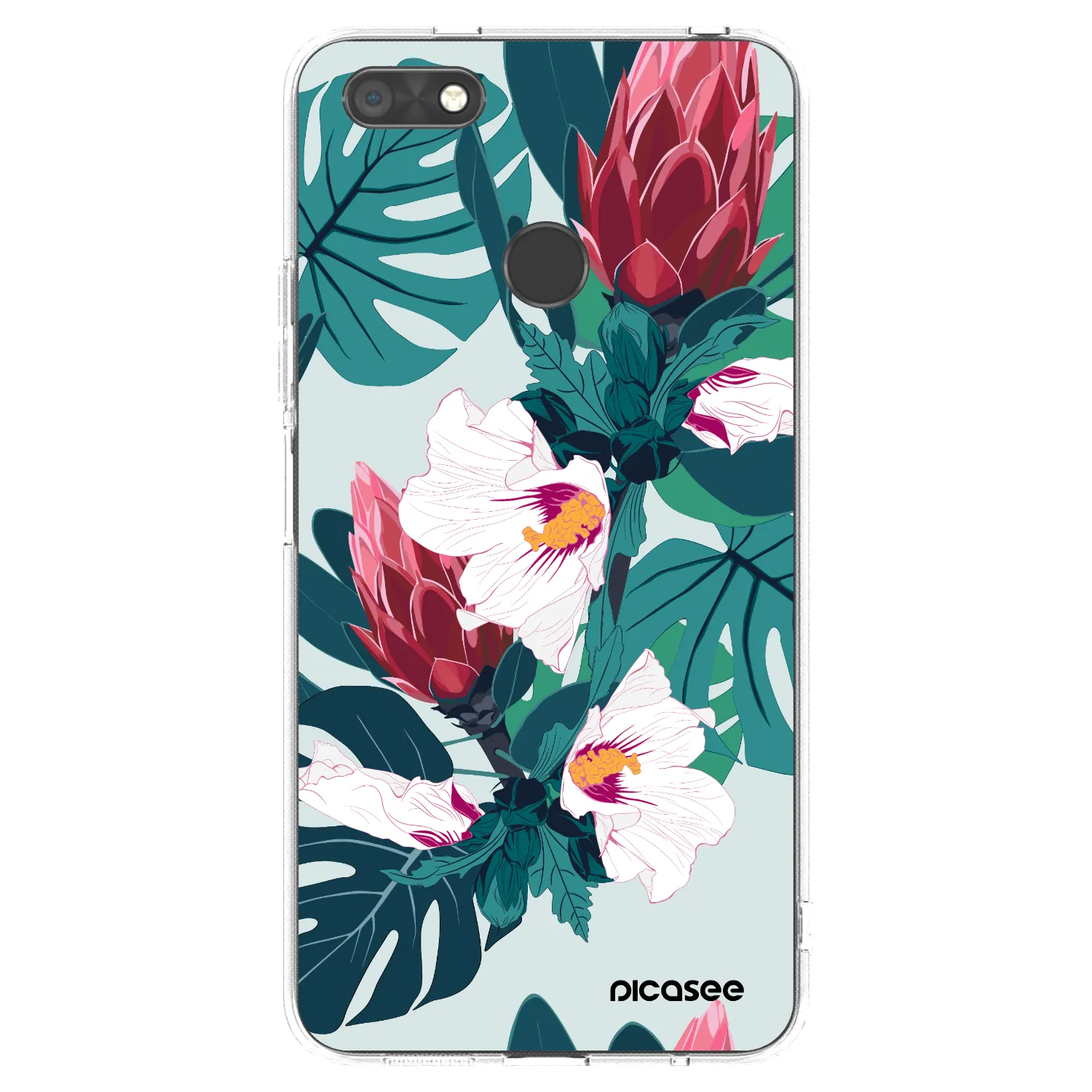 Picasee silikónový prehľadný obal pre Huawei P9 Lite Mini - Rhododendron