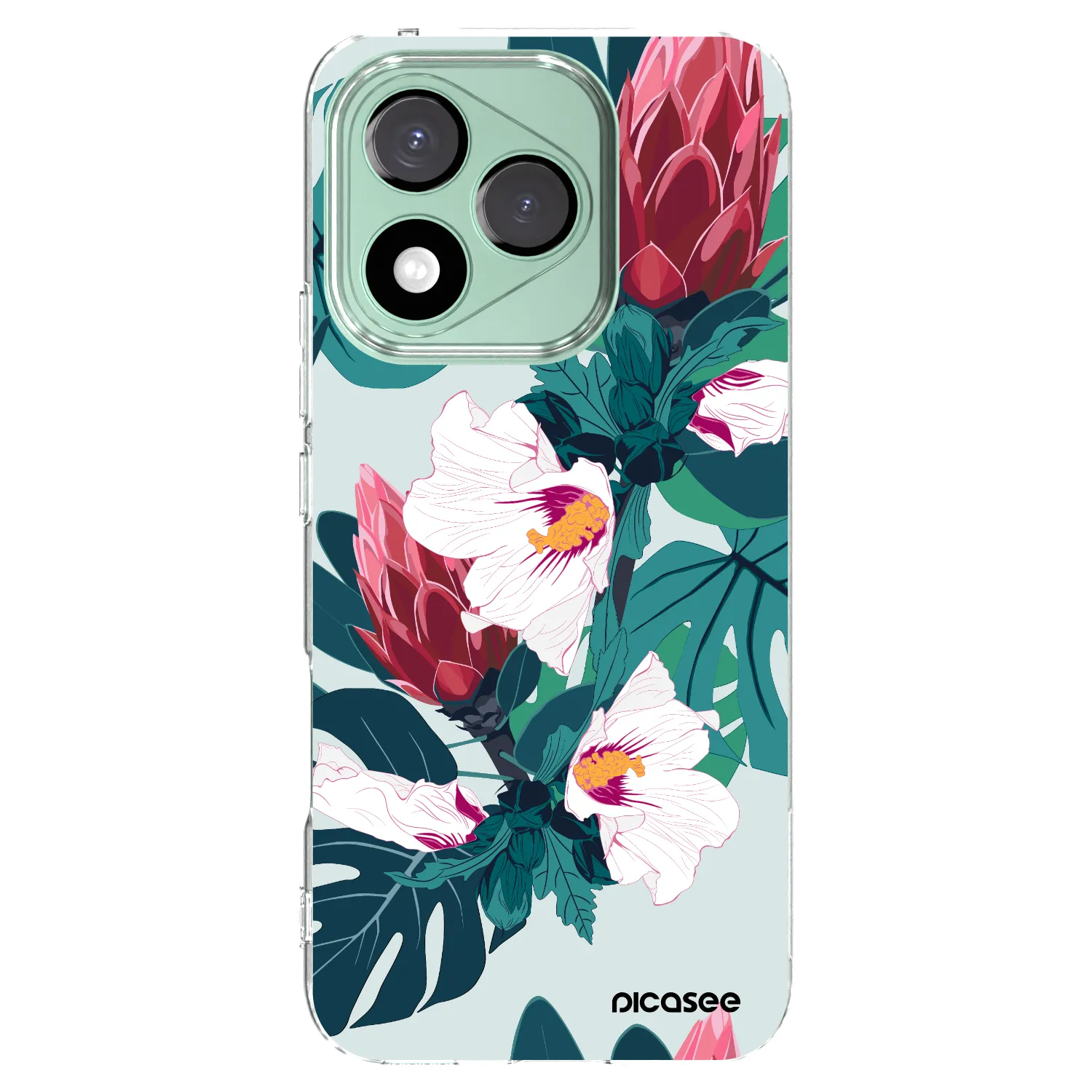 Picasee silikónový prehľadný obal pre Honor 400 Lite 5G - Rhododendron