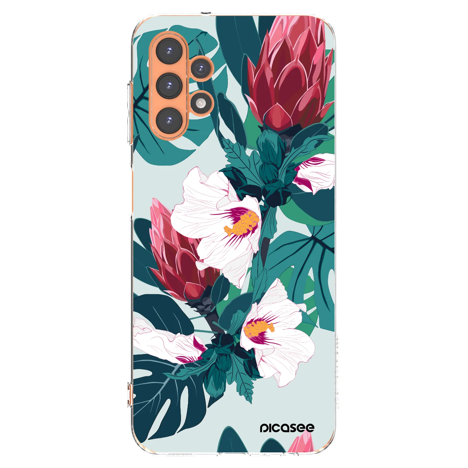 Picasee silikónový prehľadný obal pre Samsung Galaxy A13 5G - Rhododendron