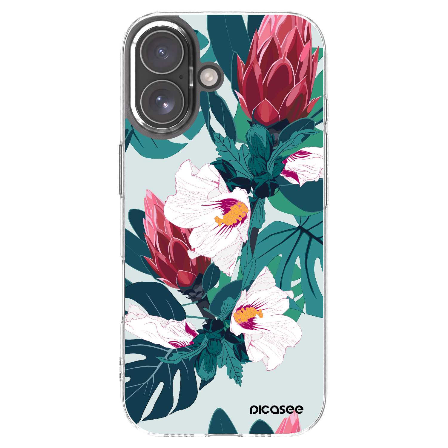 Picasee silikónový prehľadný obal pre Apple iPhone 17 - Rhododendron