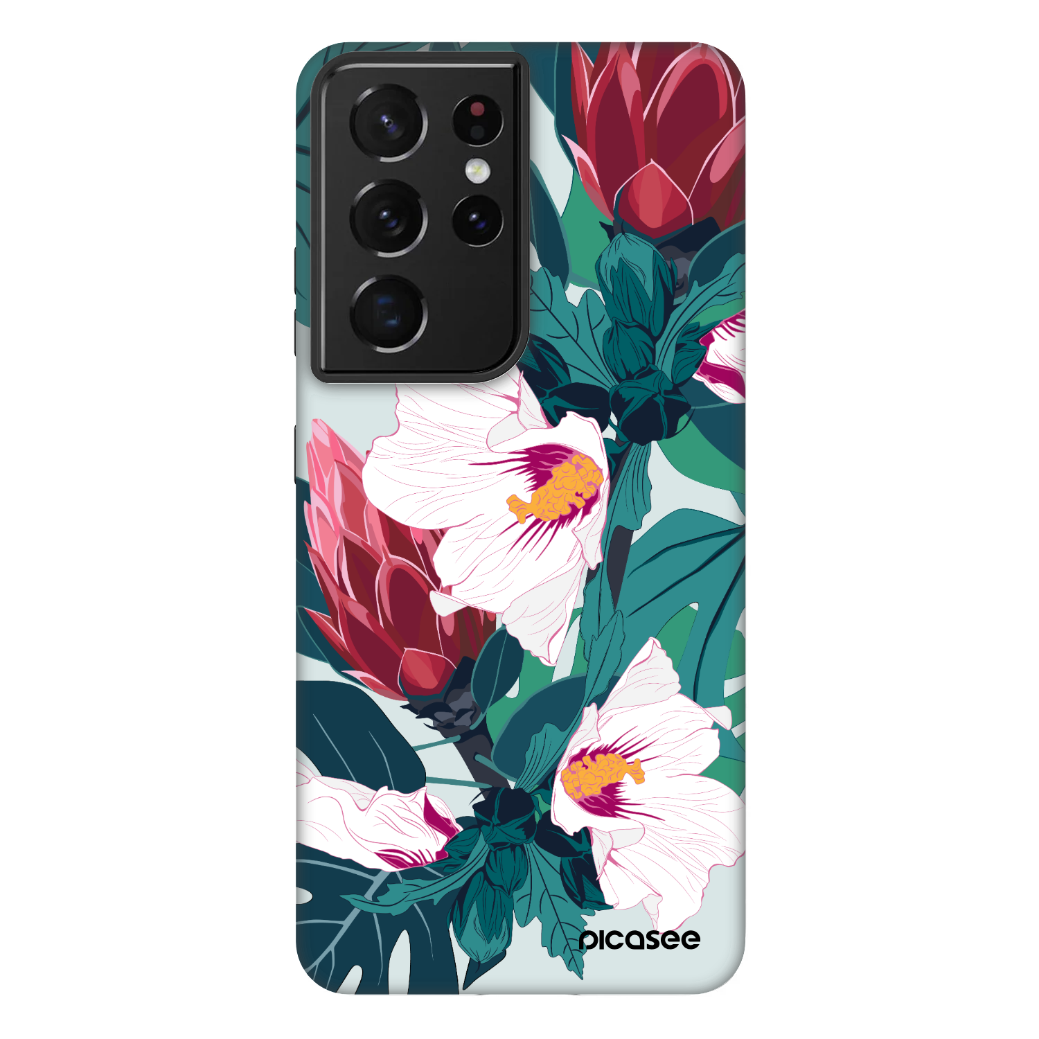 Picasee Fashion Case pre Samsung Galaxy S21 Ultra 5G G998B - Rhododendron