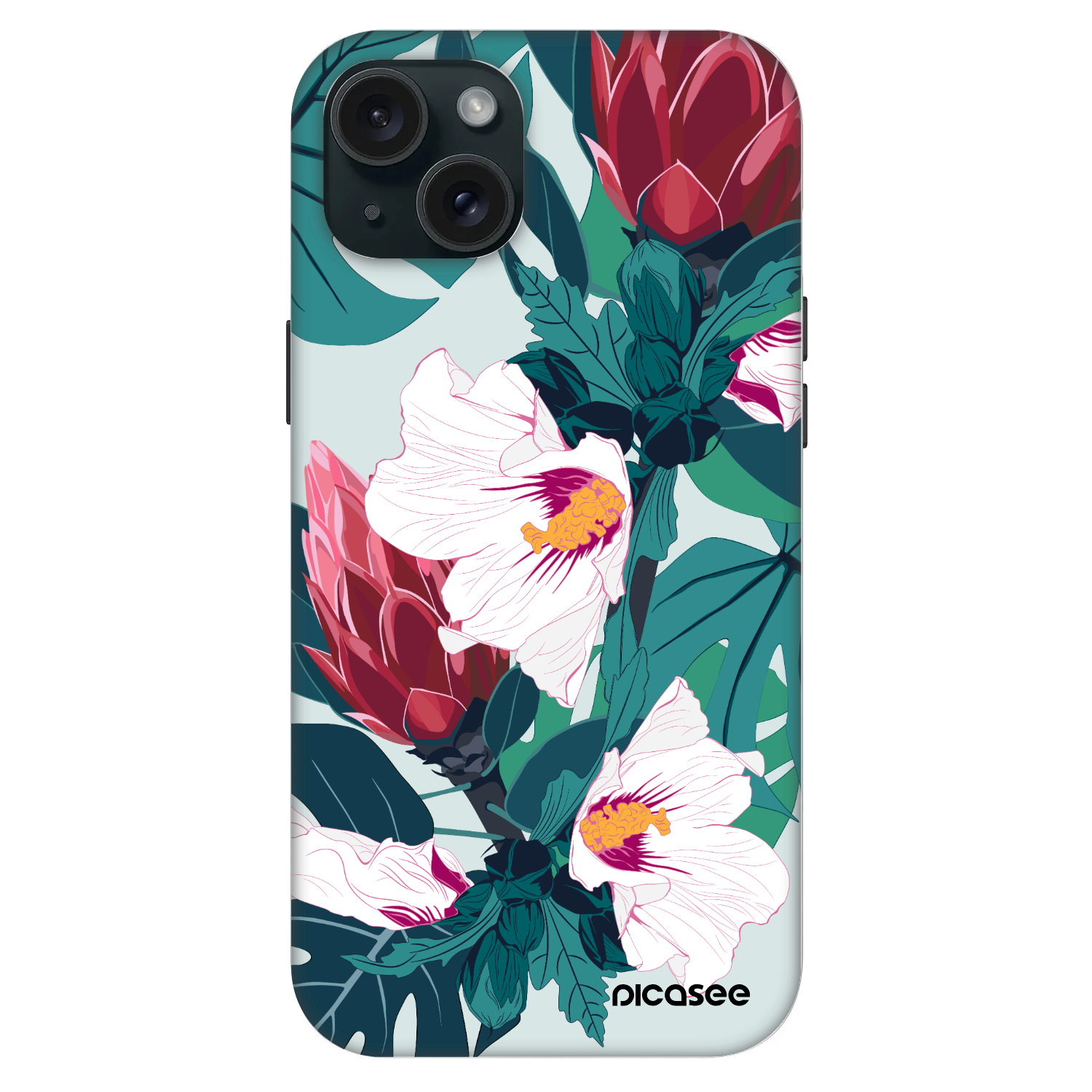 Picasee Fashion Case MagSafe pre Apple iPhone 15 Plus - Rhododendron
