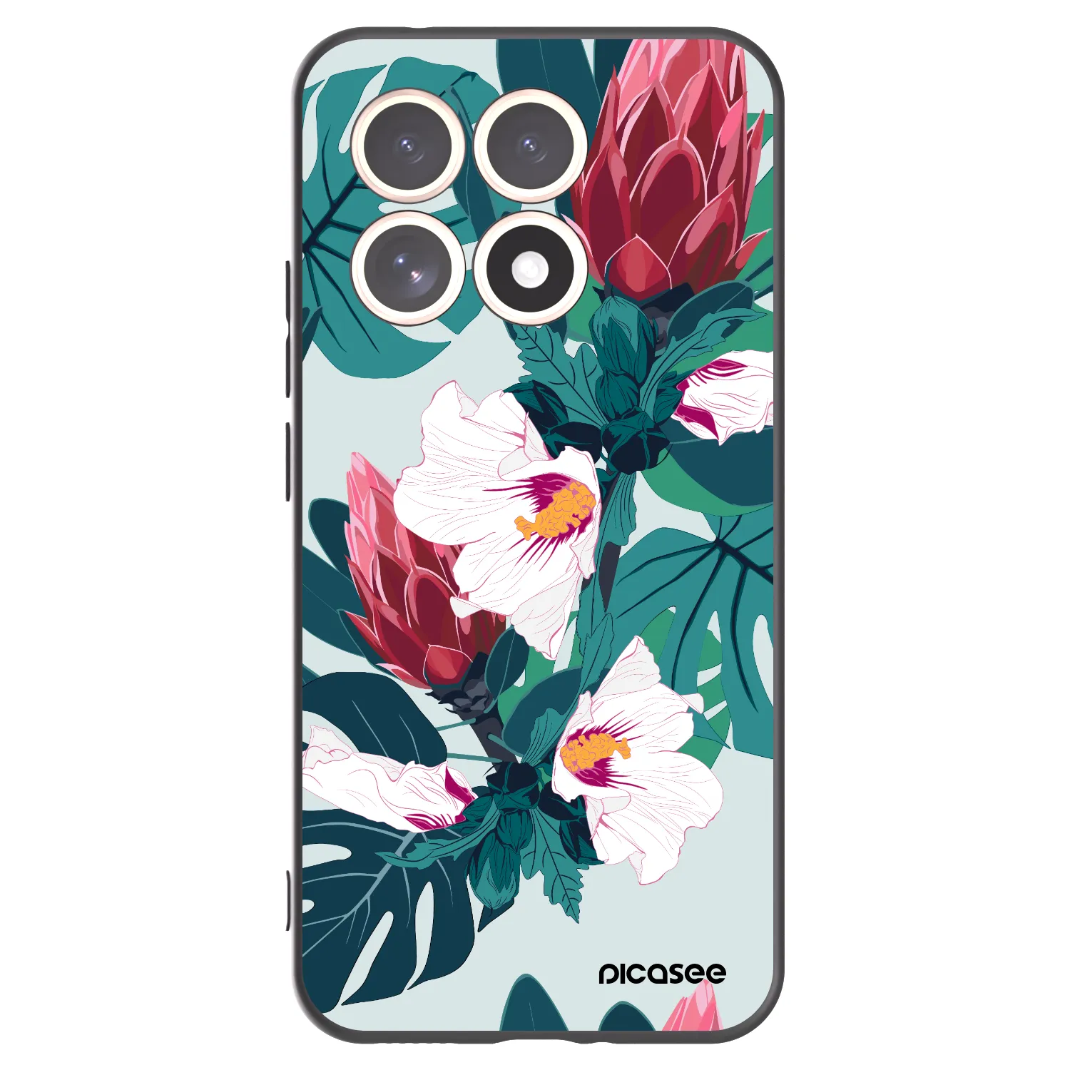 Picasee silikónový čierny obal pre Xiaomi 15T - Rhododendron