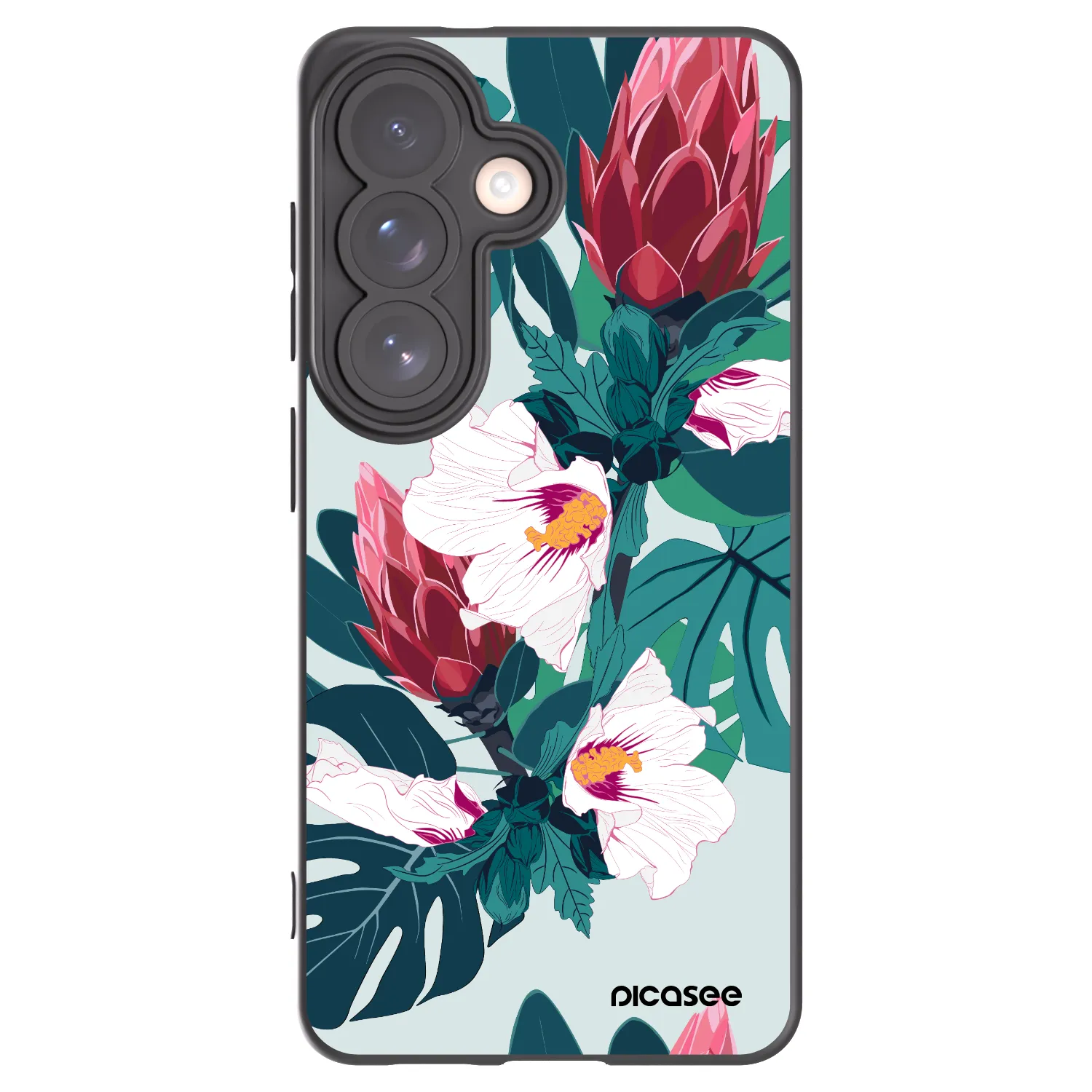 Picasee silikónový čierny obal pre Samsung Galaxy S26 - Rhododendron