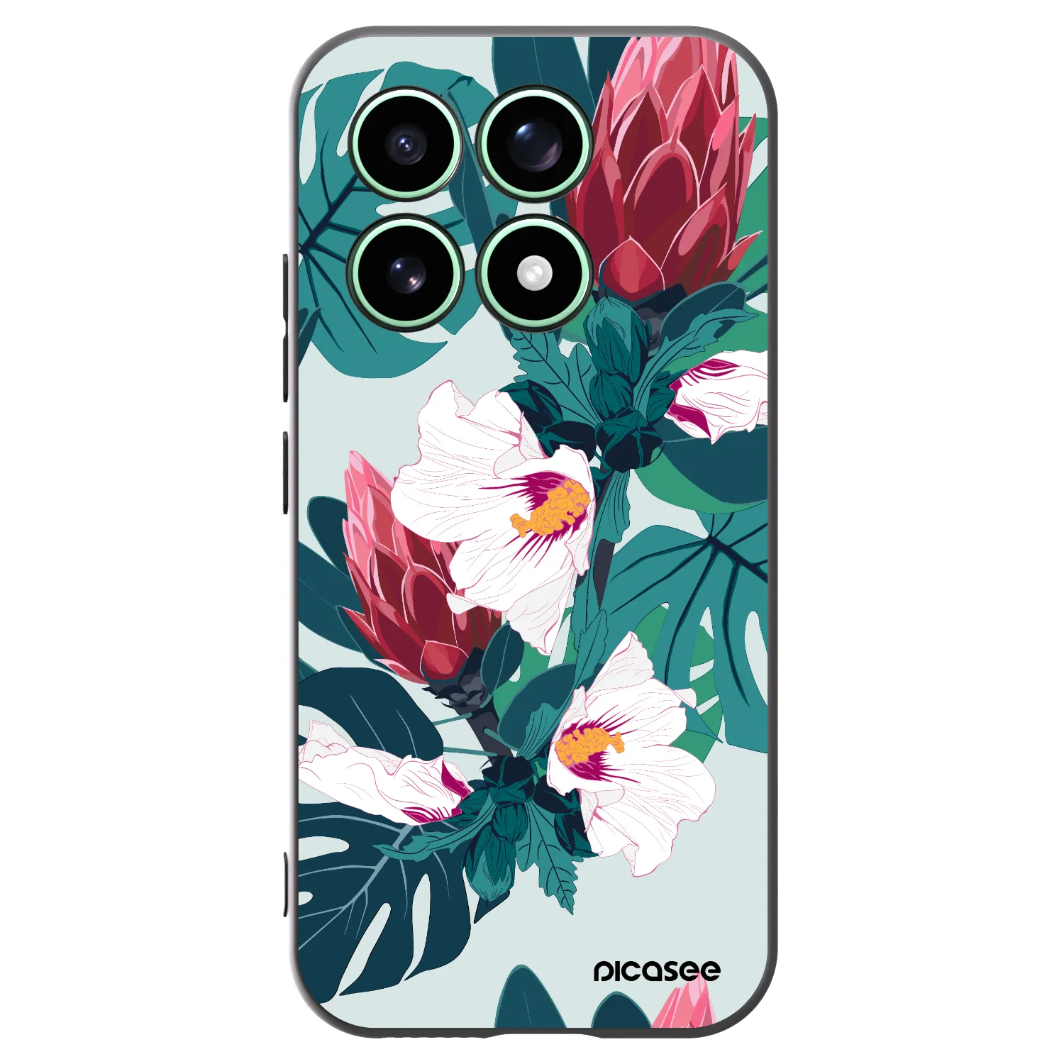 Picasee silikónový čierny obal pre Xiaomi 17 - Rhododendron