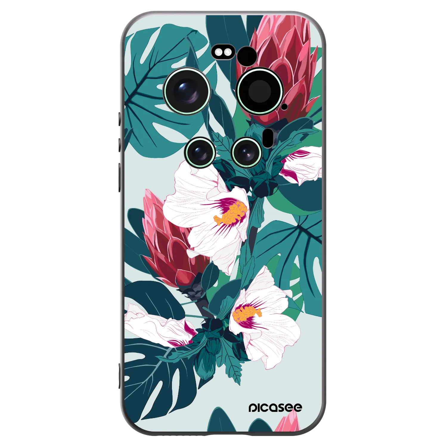 Picasee silikónový čierny obal pre Xiaomi 17 Ultra - Rhododendron