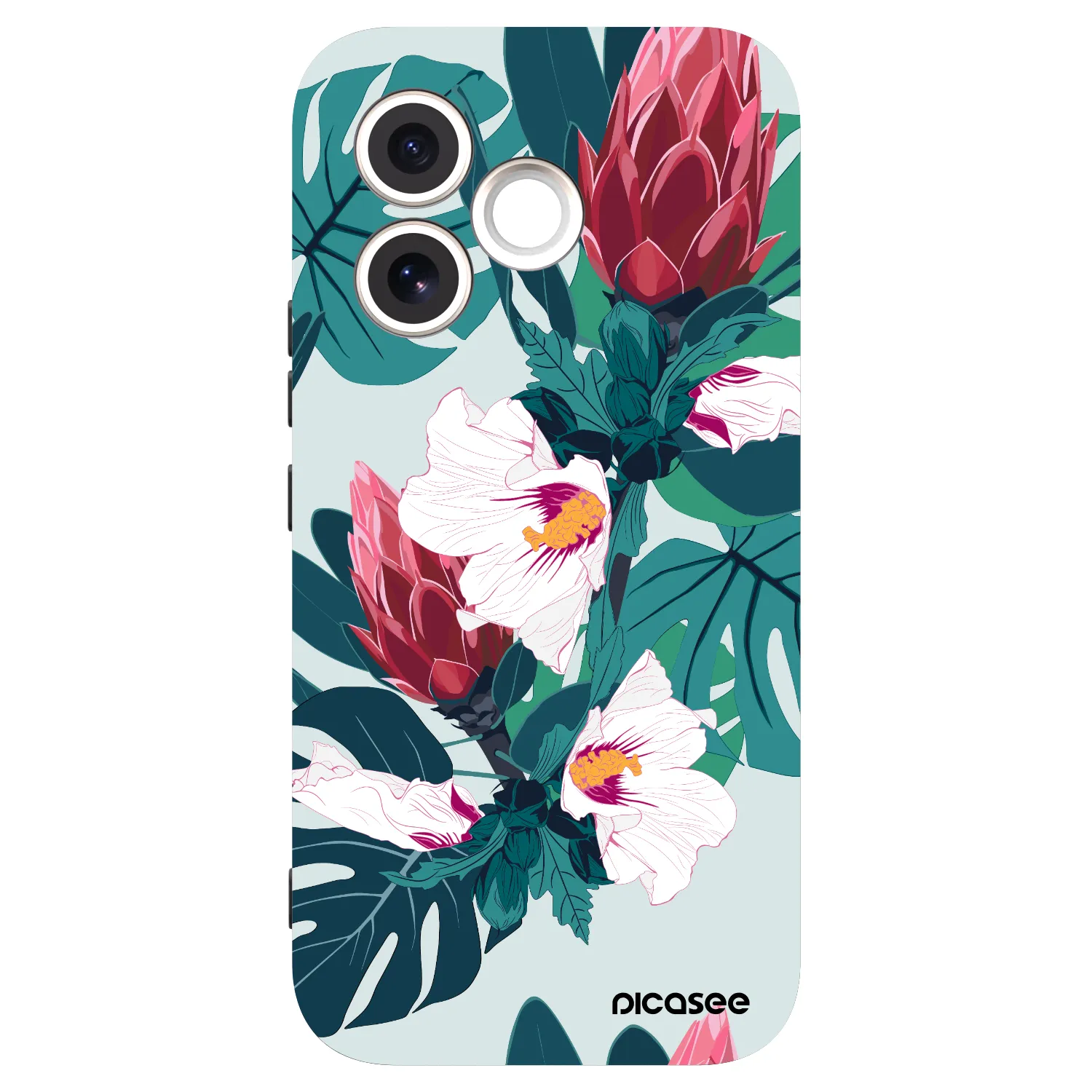 Picasee silikónový čierny obal pre Honor 600 Lite - Rhododendron