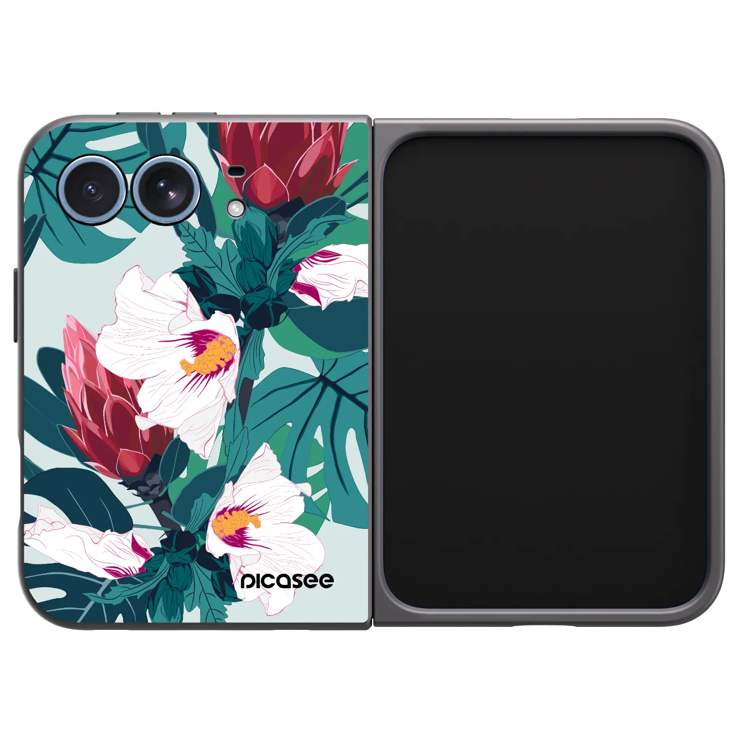 Picasee silikónový čierny obal pre Apple iPhone Ultra - Rhododendron