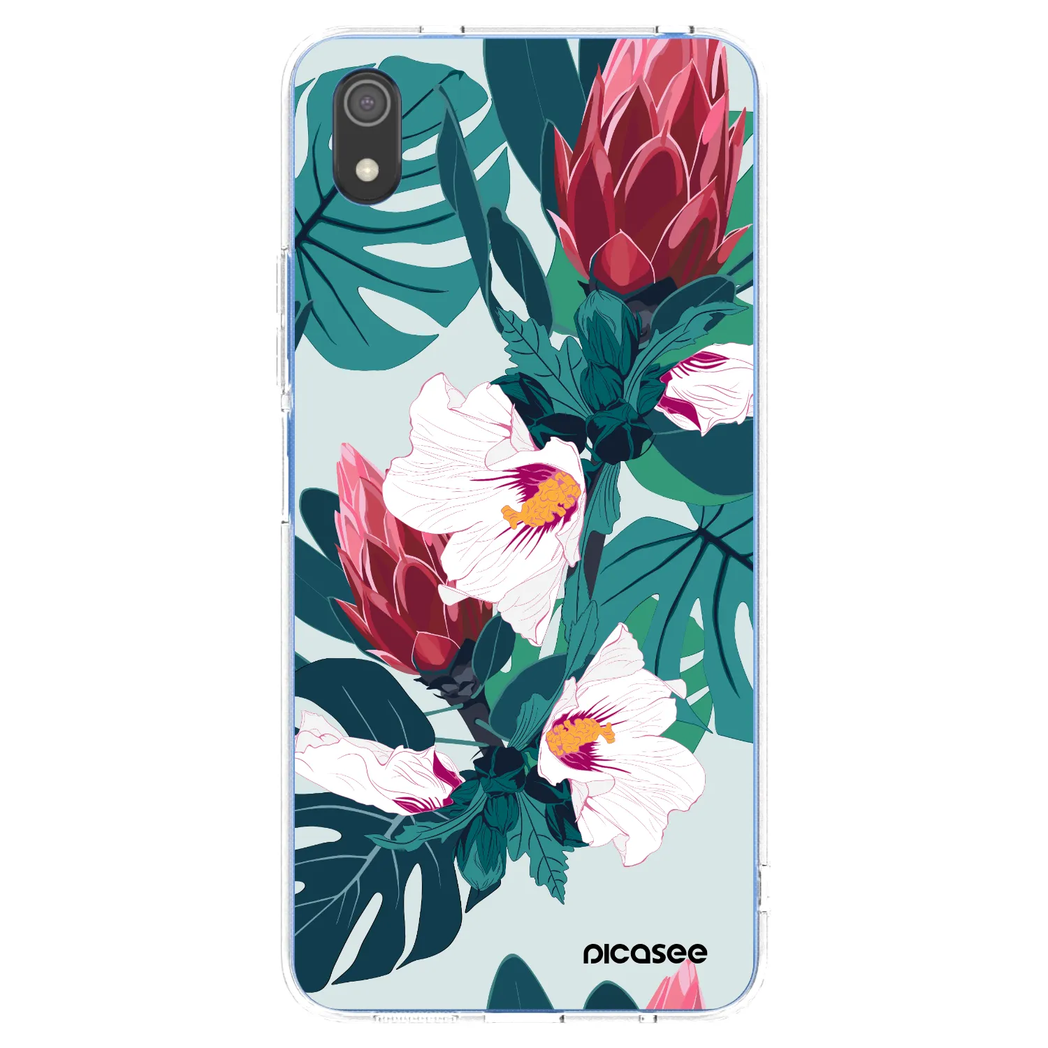 Picasee silikónový prehľadný obal pre Xiaomi Redmi 7A - Rhododendron