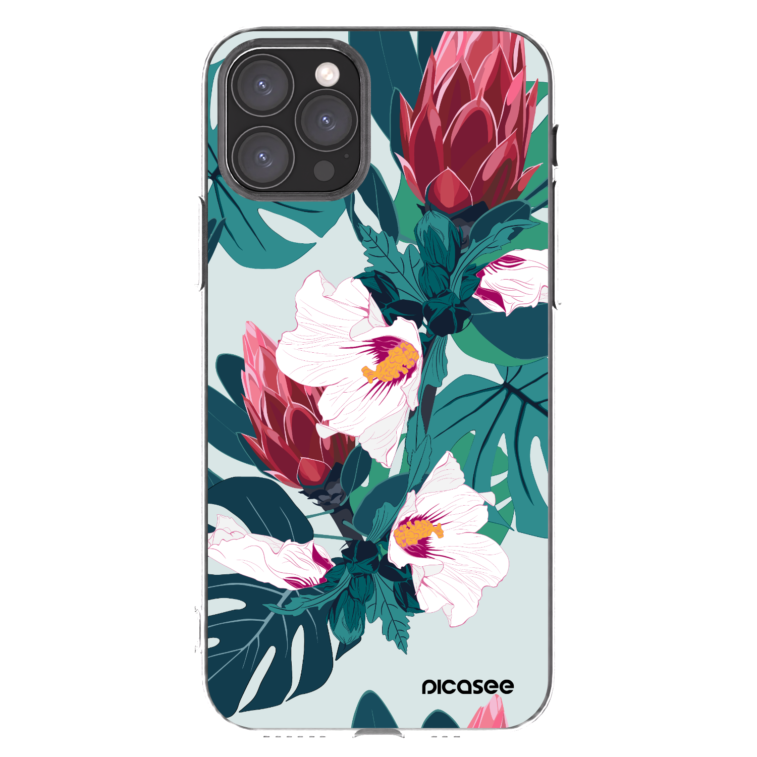 Picasee silikónový prehľadný obal pre Apple iPhone 11 Pro - Rhododendron
