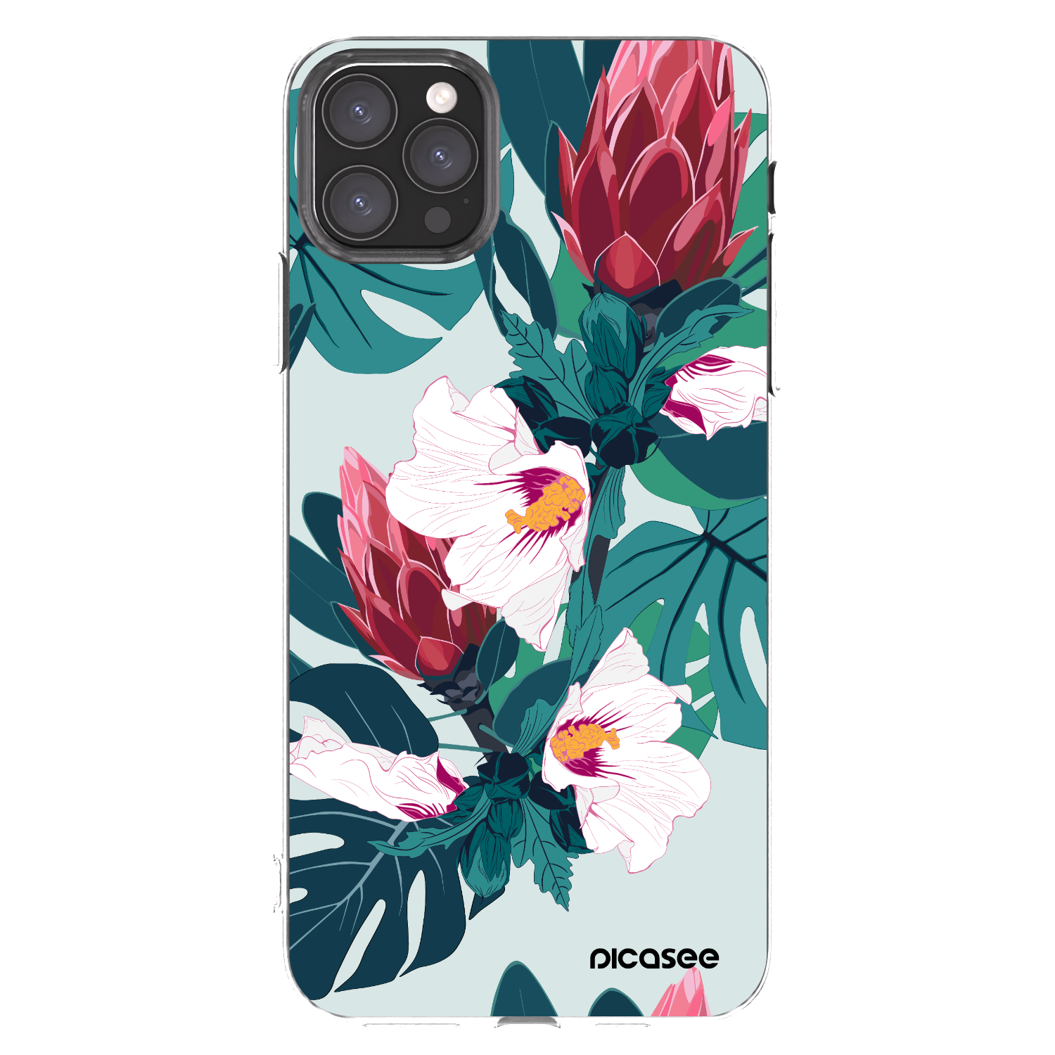 Picasee silikónový prehľadný obal pre Apple iPhone 11 Pro Max - Rhododendron