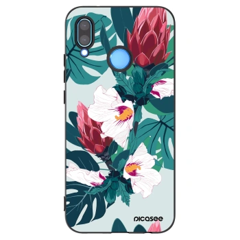 Picasee silikónový čierny obal pre Huawei P20 Lite - Rhododendron