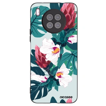 Picasee silikónový čierny obal pre Huawei Nova 8i - Rhododendron
