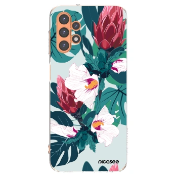 Picasee silikónový prehľadný obal pre Samsung Galaxy A13 4G A135 - Rhododendron