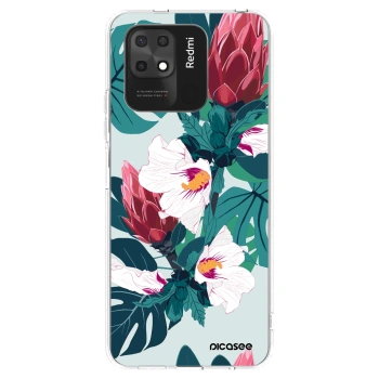 Picasee silikónový prehľadný obal pre Xiaomi Redmi 10C - Rhododendron