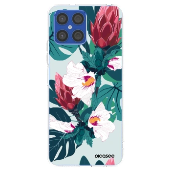 Picasee silikónový prehľadný obal pre Honor X8 4G - Rhododendron