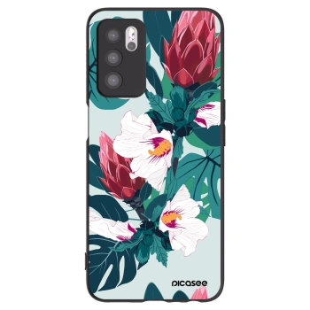 Picasee silikónový čierny obal pre OPPO A16s - Rhododendron