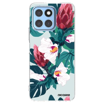 Picasee silikónový prehľadný obal pre Honor X8 5G - Rhododendron