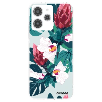 Picasee silikónový prehľadný obal pre Xiaomi Redmi 12 4G - Rhododendron