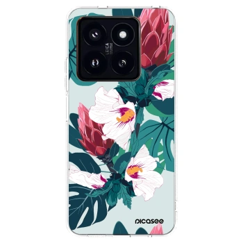 Picasee silikónový prehľadný obal pre Xiaomi 14 Pro - Rhododendron
