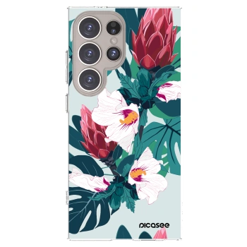Picasee silikónový prehľadný obal pre Samsung Galaxy S24 Ultra S928B 5G - Rhododendron