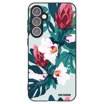 Picasee silikónový čierny obal pre Samsung Galaxy S23 FE S711B - Rhododendron