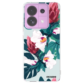 Picasee silikónový prehľadný obal pre Xiaomi Redmi Note 13 Pro 5G - Rhododendron