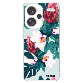 Picasee silikónový prehľadný obal pre Xiaomi Redmi Note 13 Pro+ 5G - Rhododendron