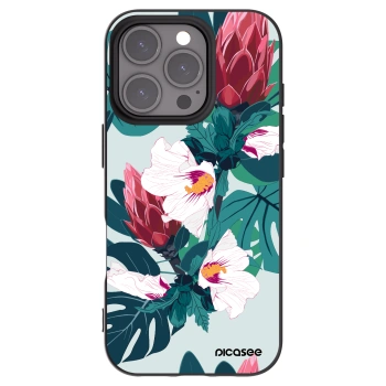 Picasee silikónový čierny obal pre Apple iPhone 16 Pro - Rhododendron