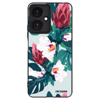 Picasee silikónový čierny obal pre Xiaomi Redmi 13C 5G - Rhododendron