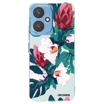 Picasee silikónový prehľadný obal pre Xiaomi Redmi 13C 5G - Rhododendron
