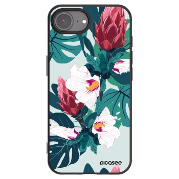 Picasee silikónový čierny obal pre Apple iPhone 16e - Rhododendron