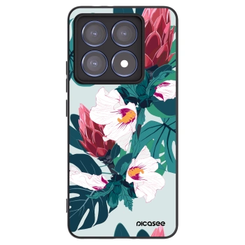 Picasee silikónový čierny obal pre Xiaomi 14T Pro - Rhododendron