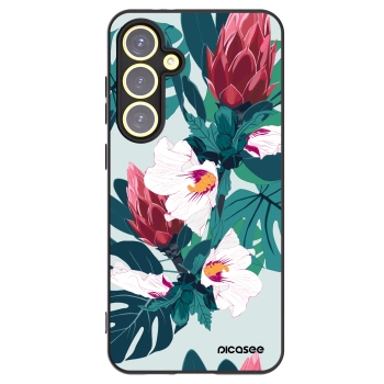 Picasee silikónový čierny obal pre Samsung Galaxy S24 FE S721B - Rhododendron