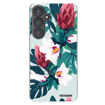 Picasee silikónový prehľadný obal pre Samsung Galaxy S24 FE S721B - Rhododendron