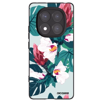 Picasee silikónový čierny obal pre Xiaomi Redmi Note 14 Pro+ 5G - Rhododendron