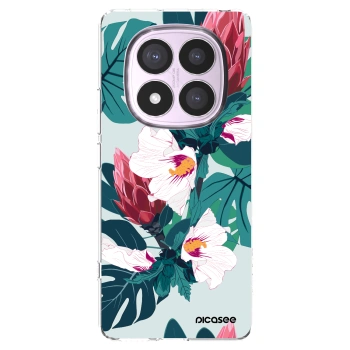 Picasee silikónový prehľadný obal pre Xiaomi Redmi Note 14 Pro 5G - Rhododendron