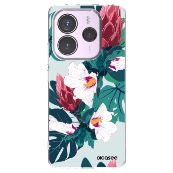 Picasee silikónový prehľadný obal pre Xiaomi Redmi Note 14 5G - Rhododendron
