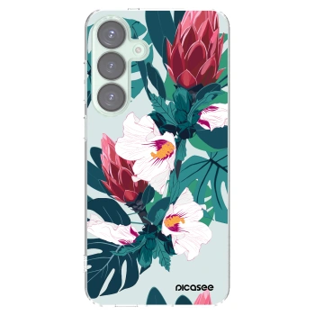 Picasee silikónový prehľadný obal pre Samsung Galaxy S25+ 5G - Rhododendron