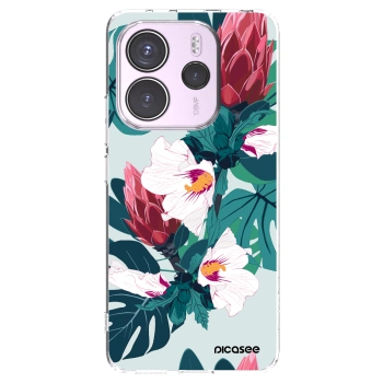 Picasee silikónový prehľadný obal pre Xiaomi Redmi Note 14 4G - Rhododendron