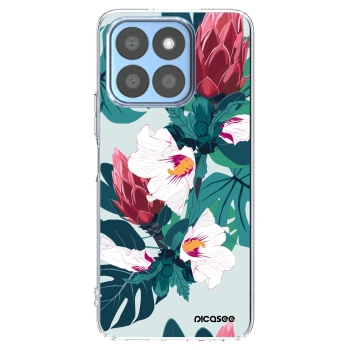 Picasee silikónový prehľadný obal pre Honor X8c - Rhododendron