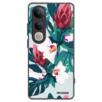Picasee silikónový čierny obal pre Vivo V50 Lite 5G - Rhododendron