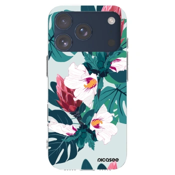 Picasee silikónový prehľadný obal pre Apple iPhone 17 Pro - Rhododendron