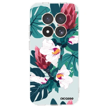 Picasee silikónový prehľadný obal pre Xiaomi Redmi Note 15 Pro 4G - Rhododendron