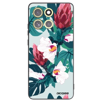 Picasee silikónový čierny obal pre Motorola Moto G86 Power 5G - Rhododendron