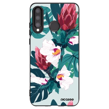 Picasee silikónový čierny obal pre Huawei P30 Lite - Rhododendron