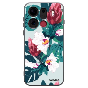 Picasee silikónový čierny obal pre OPPO Find X9 Pro - Rhododendron