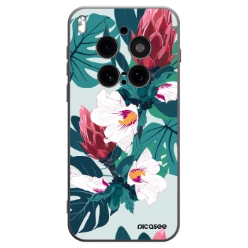 Picasee silikónový čierny obal pre Vivo X300 Pro - Rhododendron