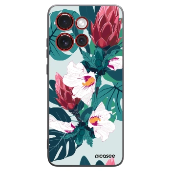 Picasee silikónový čierny obal pre Motorola Edge 60 Neo 5G - Rhododendron